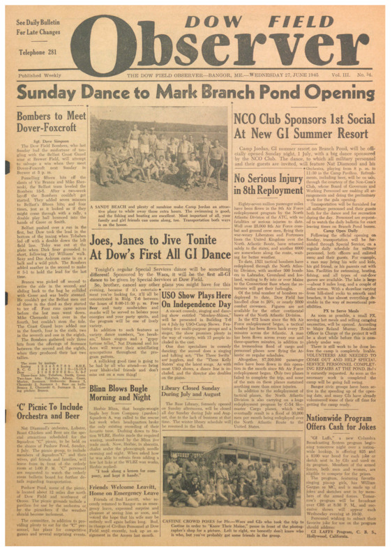 Dow Field Observer, July 25, 1945