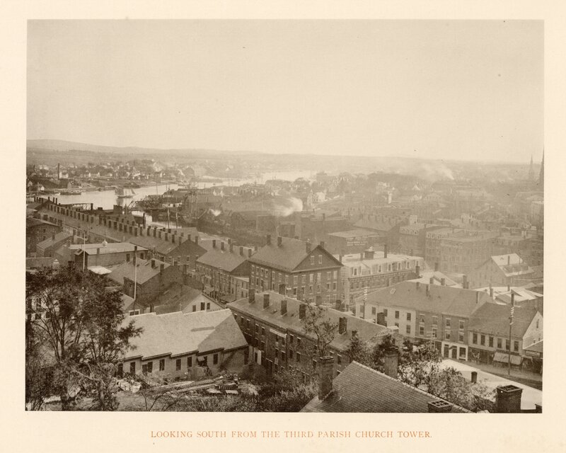 Looking South From the Third Parish Church Tower, Bangor