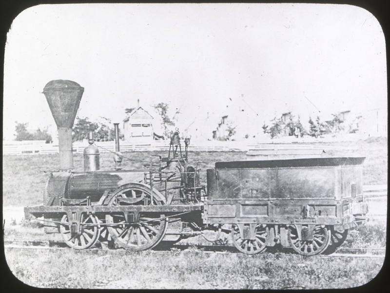 Early Locomotive on Bangor-Veazie R.R.