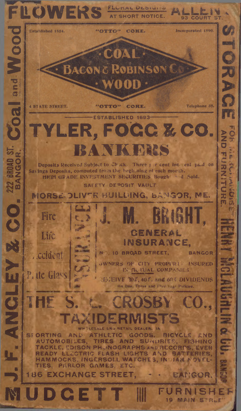 Cannon & Co.'s Bangor and Brewer Directory, 1905