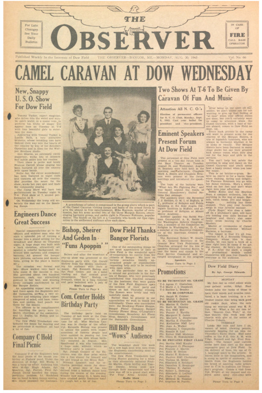 Dow Field Observer, August 30, 1943