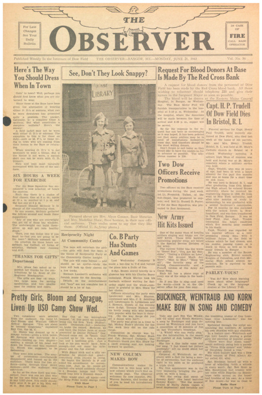Dow Field Observer, June 21, 1943