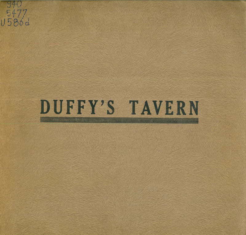 Duffy's Tavern: A Record Of The Officers Club Of The IX Tactical Air Command