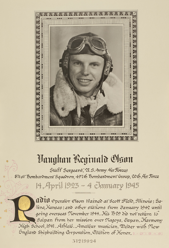 Olson, Vaughan Reginald