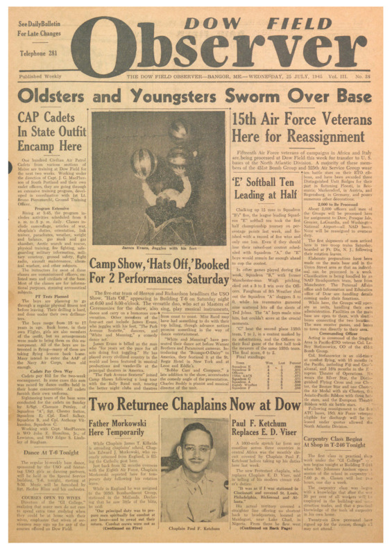 Dow Field Observer, August 8, 1945