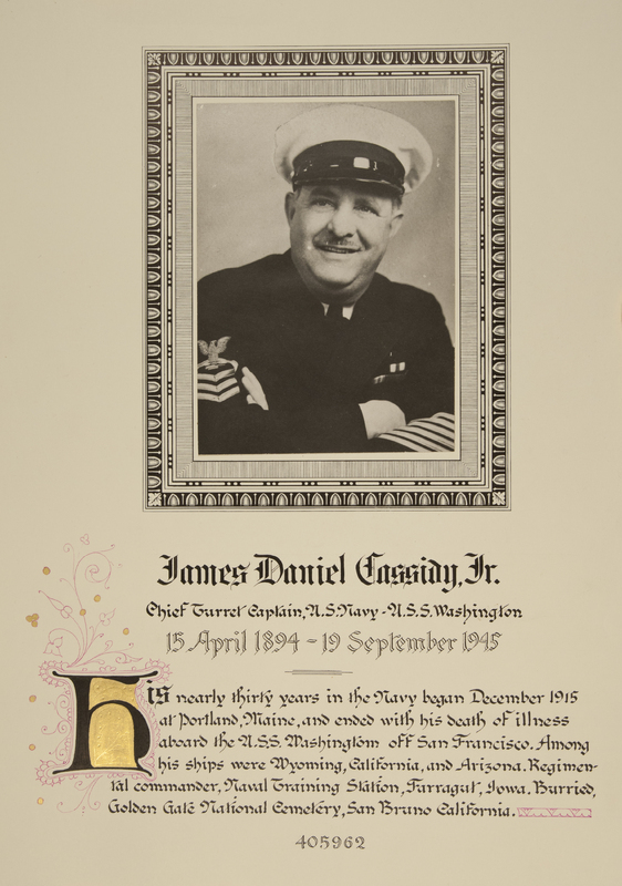 Cassidy, James Daniel, Jr.