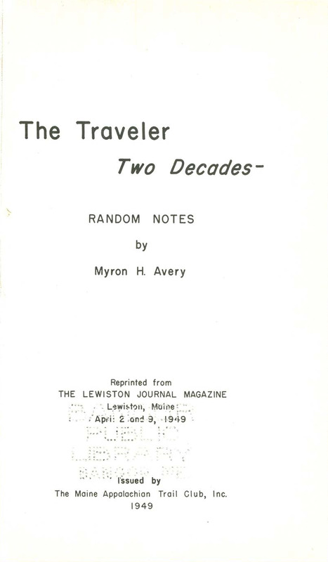 The Traveler, Two Decades--Random Notes