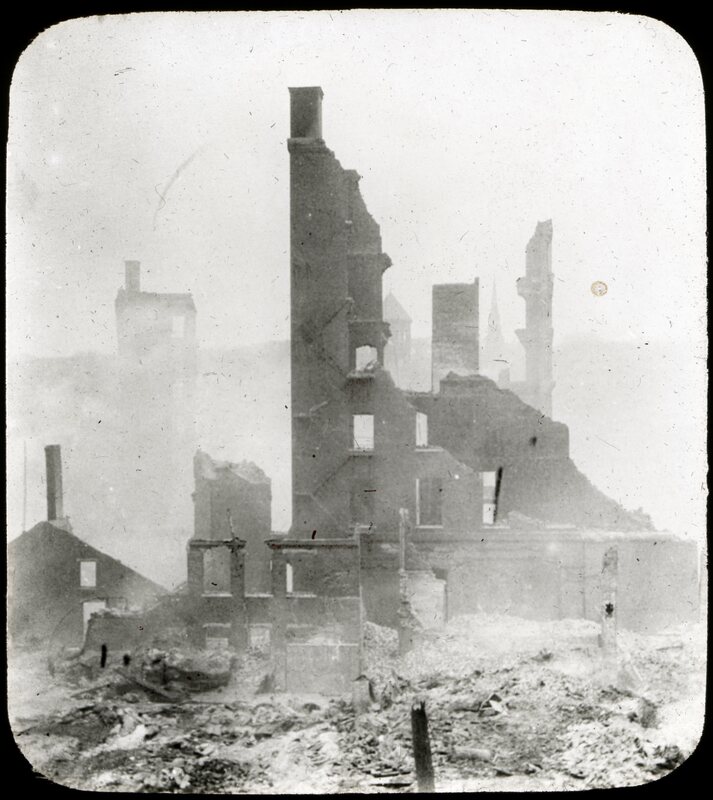 Morse-Oliver Building Ruins (Bangor Fire, 1911)