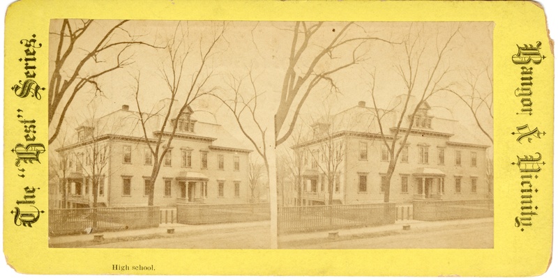 High School, Bangor, circa 1882