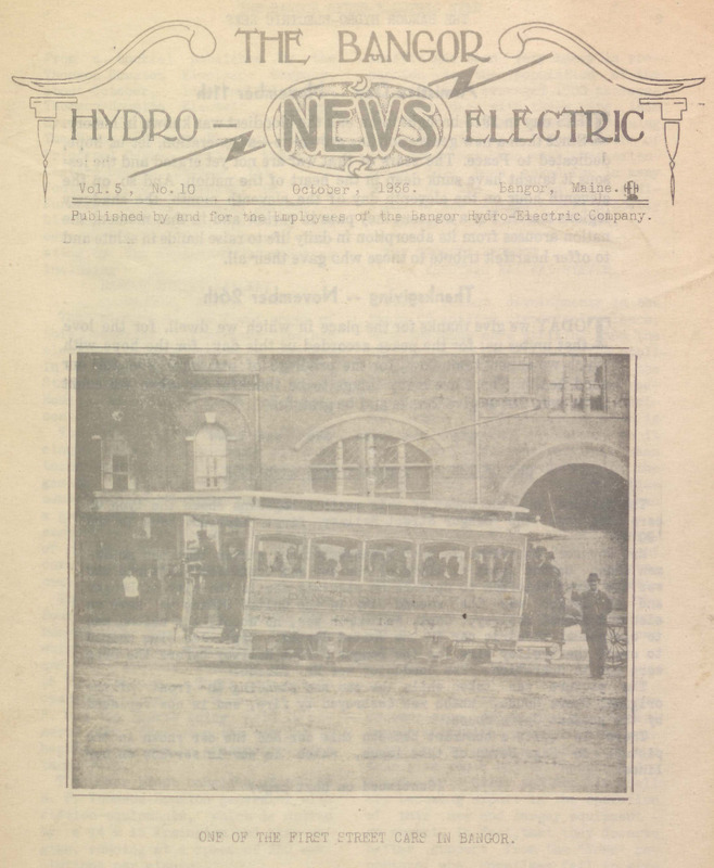Bangor Hydro-Electric News, October 1936