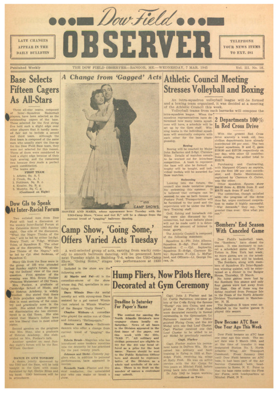 Dow Field Observer, March 7, 1945