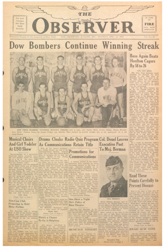 Dow Field Observer, December 13, 1943