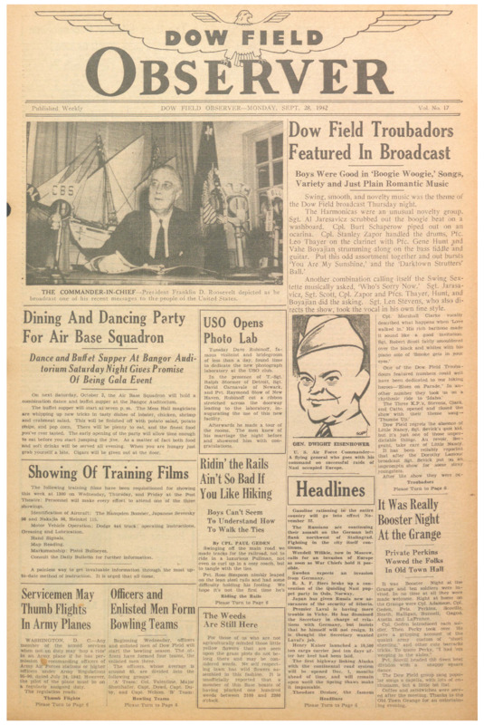 Dow Field Observer, September 28, 1942
