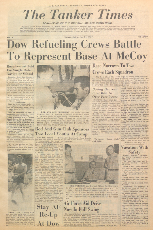 Tanker Times, July 31, 1959