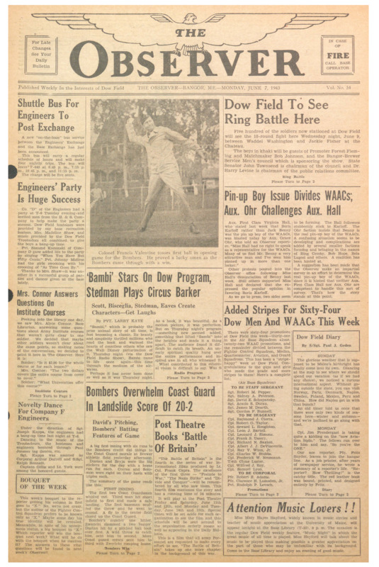 Dow Field Observer, June 7, 1943