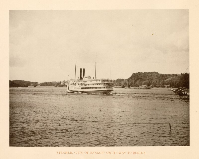 Steamer "City of Bangor" On Its Way to Boston