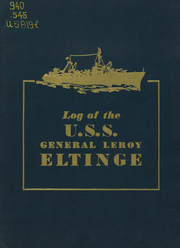 Log of the U.S.S. General Leroy Eltinge (AP-154)