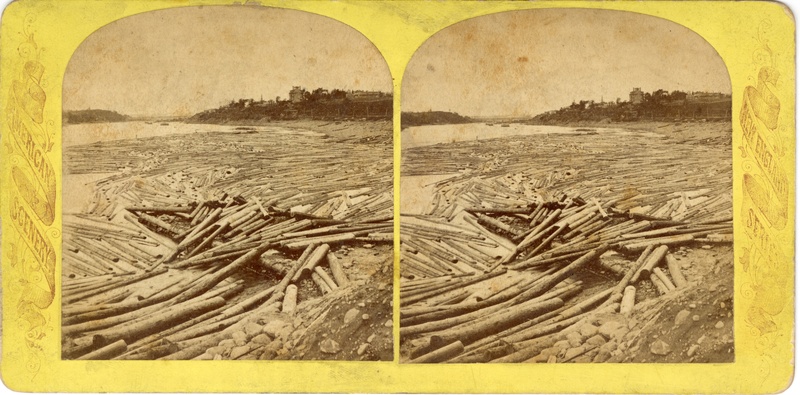 The Boom, Penobscot River, Bangor, circa 1885
