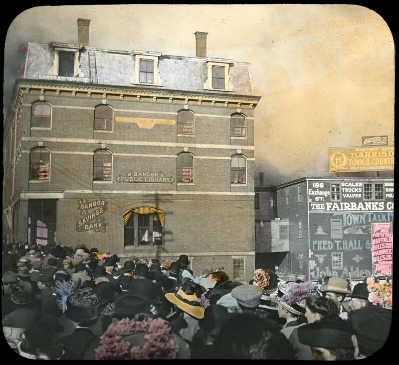 Public Library Catches Fire (Bangor Fire, 1911)