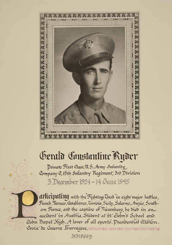 Ryder, Gerald Constantine