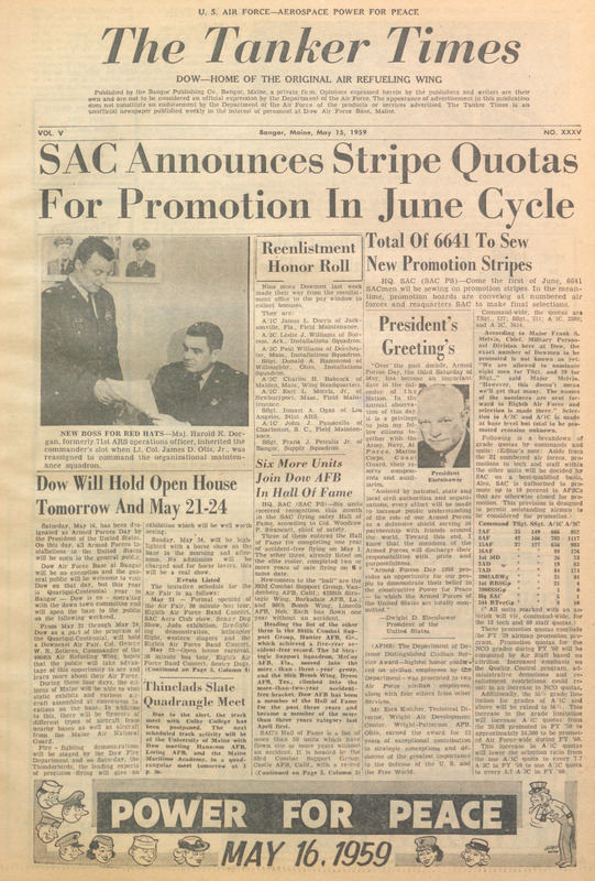 Tanker Times, May 15, 1959