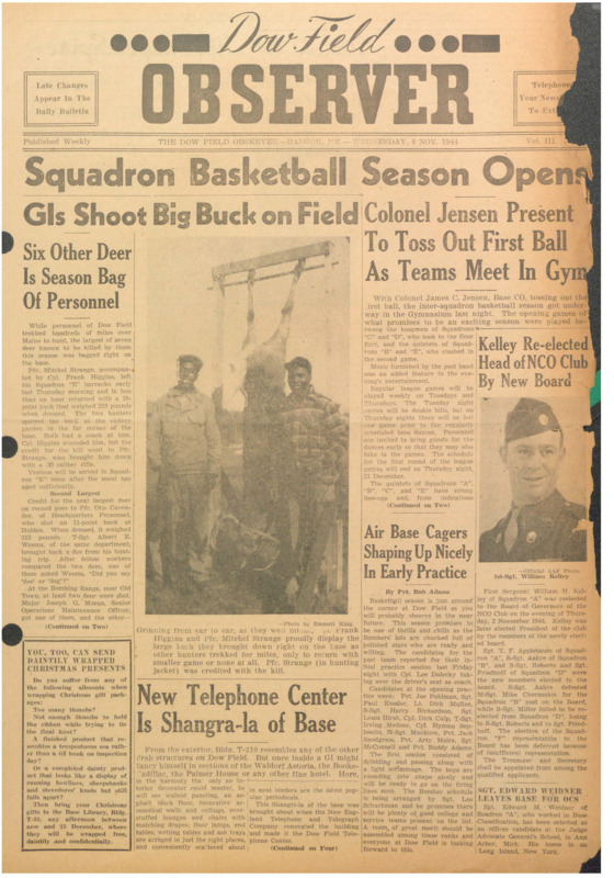 Dow Field Observer, November 8, 1944