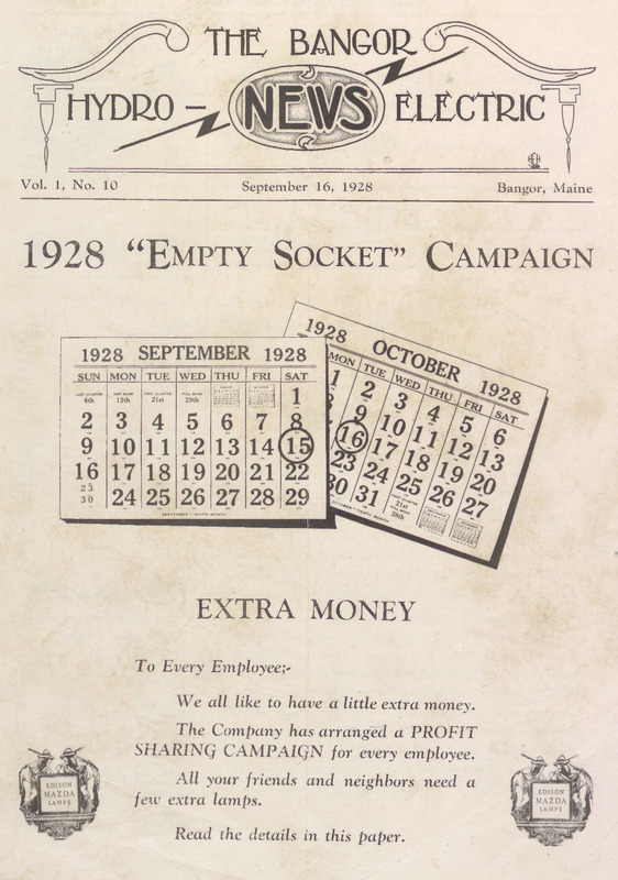 Bangor Hydro-Electric News, September 16, 1928