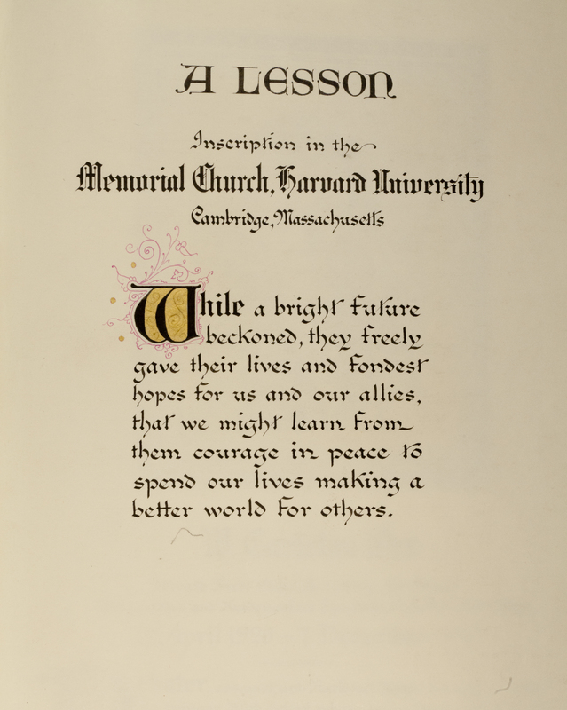 A Lesson