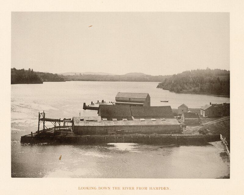 Looking Down the River from Hampden