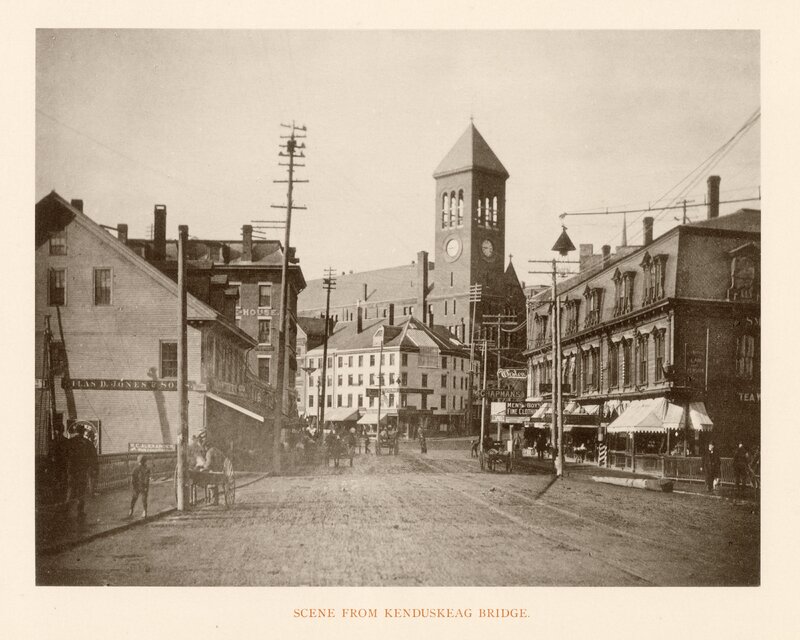 Scene from Kenduskeag Bridge, Bangor