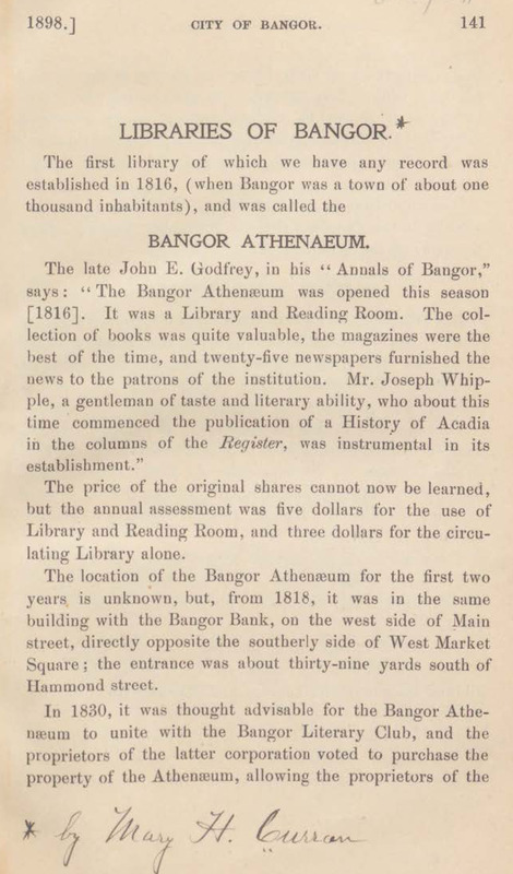 Libraries of Bangor