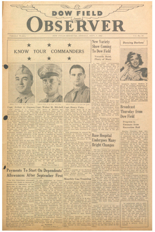 Dow Field Observer, September 7, 1942