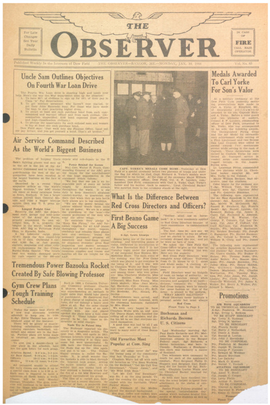 Dow Field Observer, January 10, 1944