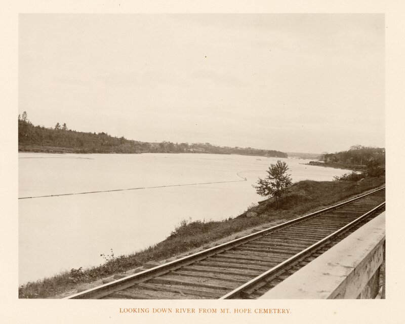 Looking Down River from Mt. Hope Cemetery
