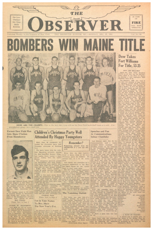 Dow Field Observer, December 27, 1943
