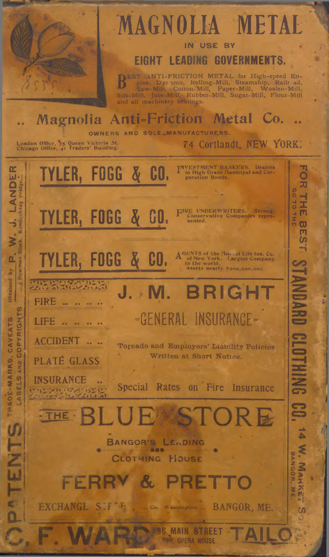 Cannon & Co.'s Directory of Bangor and Brewer, 1893-4