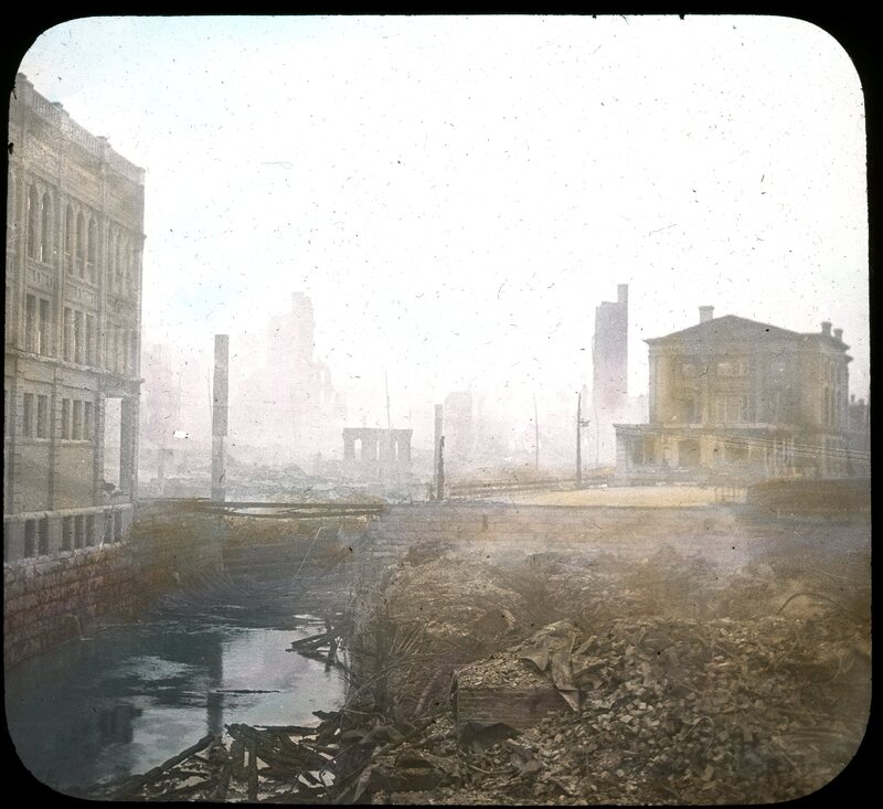 Looking Across the Site of Norumbega Hall (Bangor Fire, 1911)