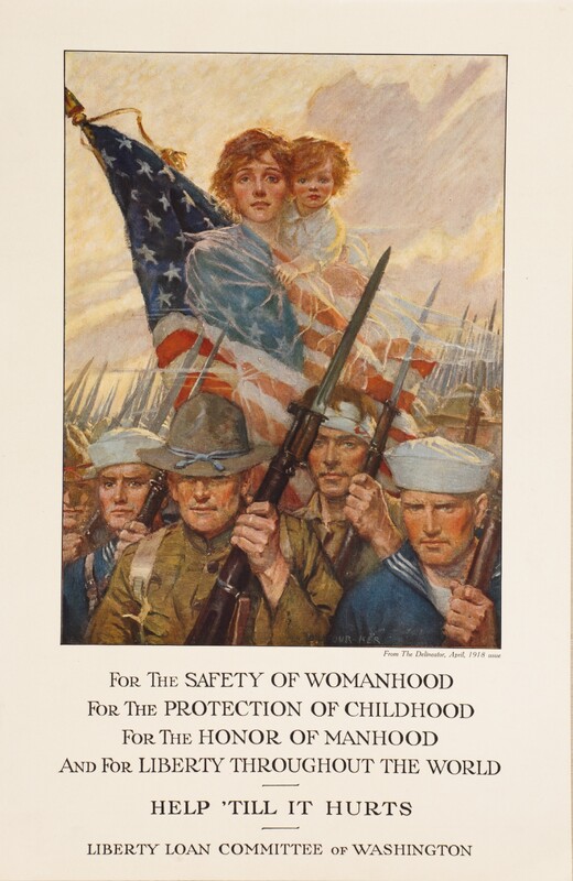 For the Safety of Womanhood -- For the Protection of Childhood -- For the Honor of Manhood -- And for Liberty Throughout the World -- Help 'Till It Hurts