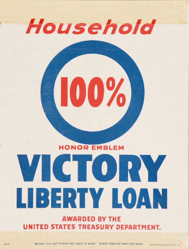 Household 100% -- Victory Liberty Loan