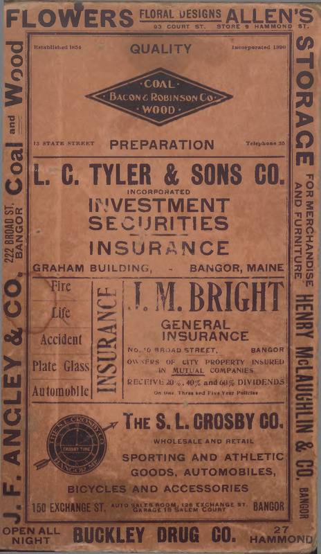 Directory of Bangor and Brewer, 1916