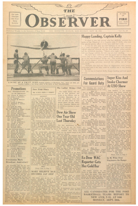 Dow Field Observer, September 20, 1943