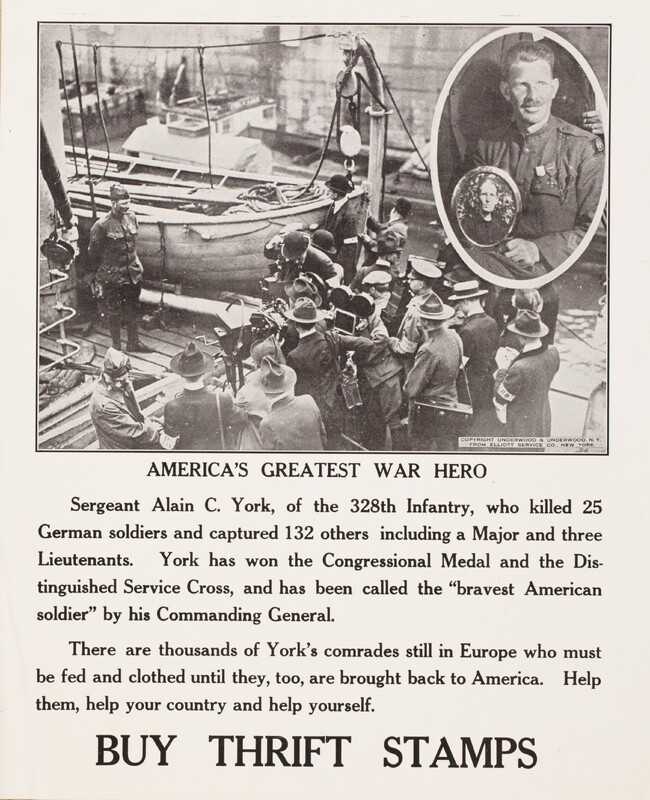 America's Greatest War Hero -- Buy Thrift Stamps