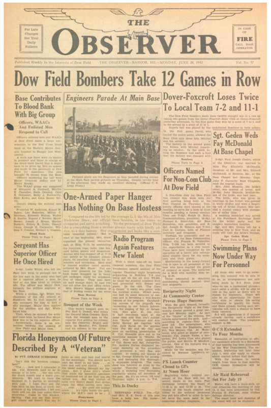 Dow Field Observer, June 28, 1943