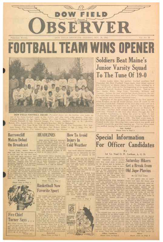 Dow Field Observer, October 26, 1942