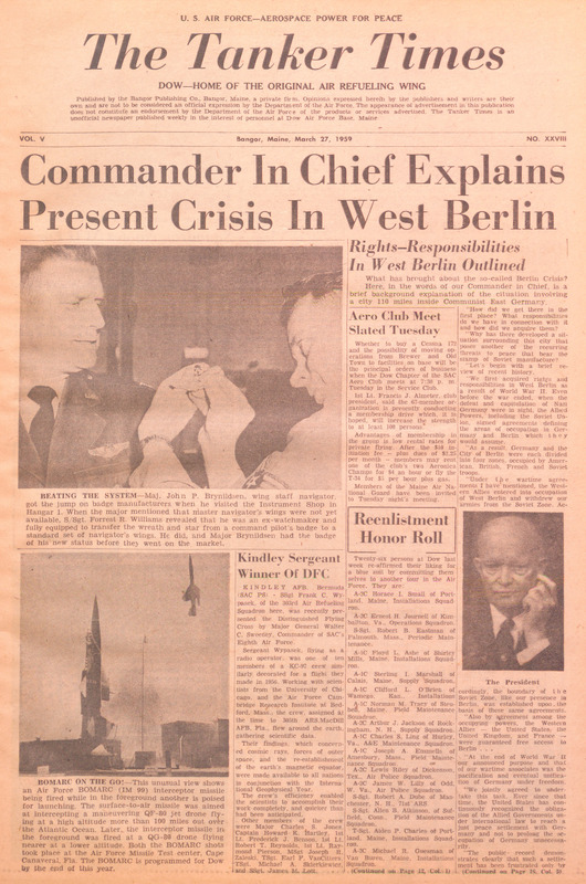 Tanker Times, March 27, 1959