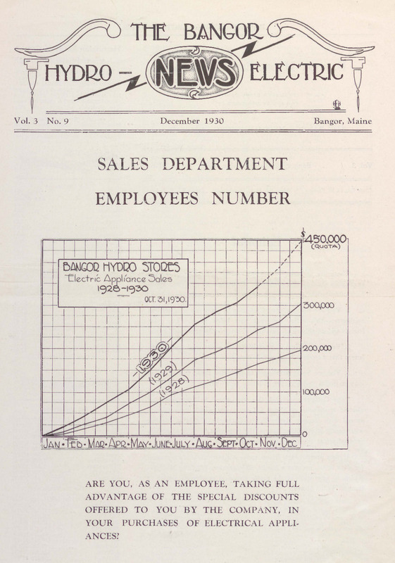 Bangor Hydro-Electric News, December 1930