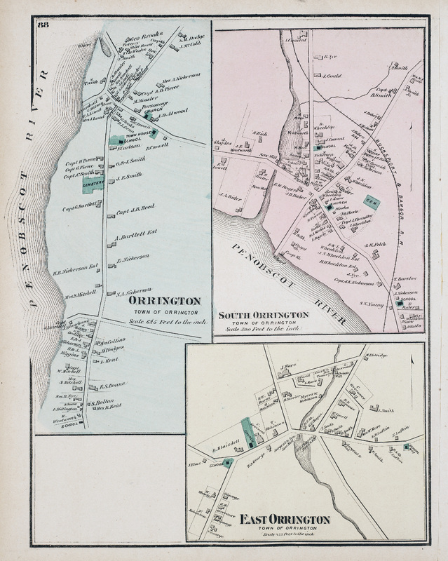 Orrington, South Orrington, East Orrington