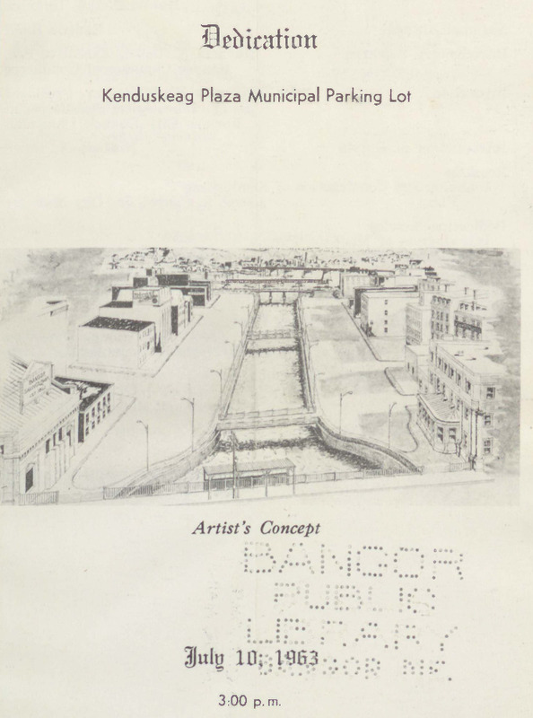 Dedication of the Kenduskeag Plaza Municipal Parking Lot, July 10, 1963