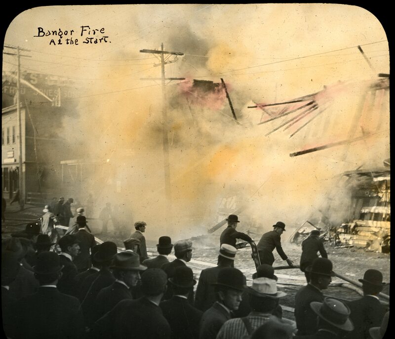 Bangor Fire at the Start  (Bangor Fire, 1911)