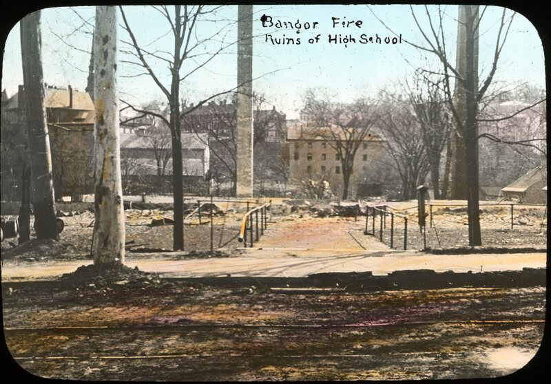 Ruins of High School (Bangor Fire, 1911)